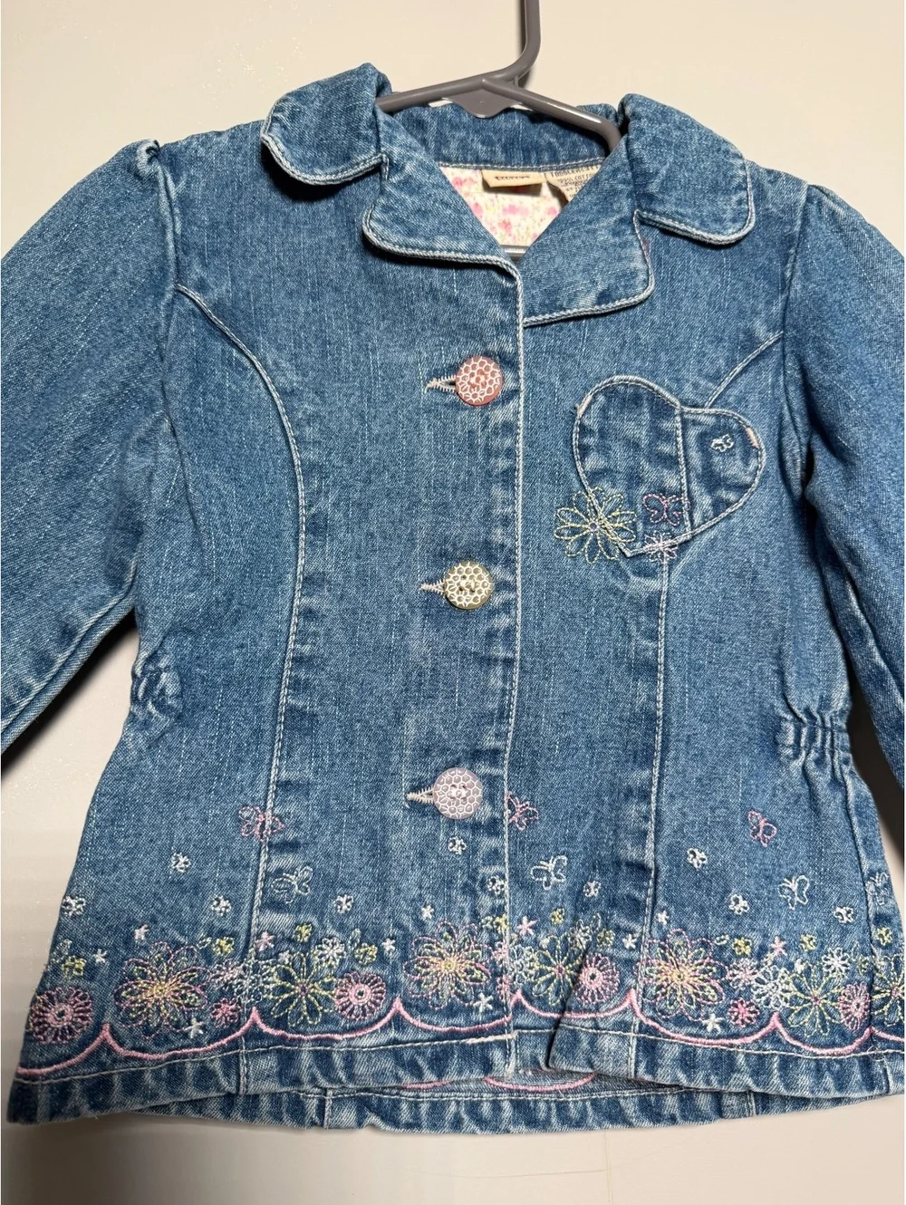 Y2K Faded Glory Girls Jean Jacket Size 3T